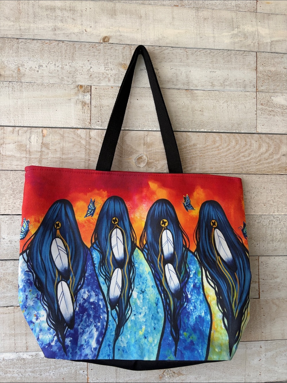Indigenous Tobacco Women Tote Bag